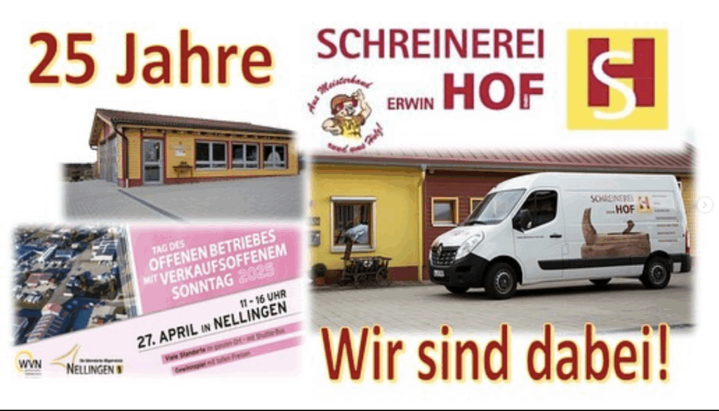 25 Jahre Schreinerei Hof