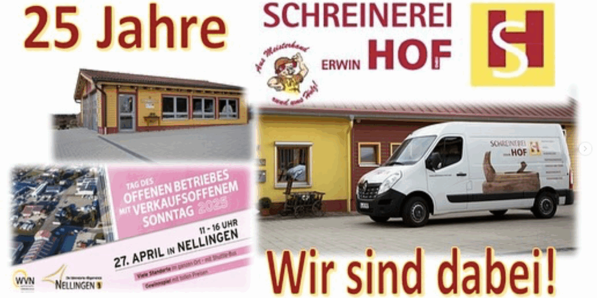 25 Jahre Schreinerei Hof